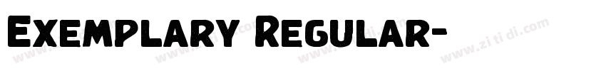 Exemplary Regular字体转换 Exemplary Regular字体转换
